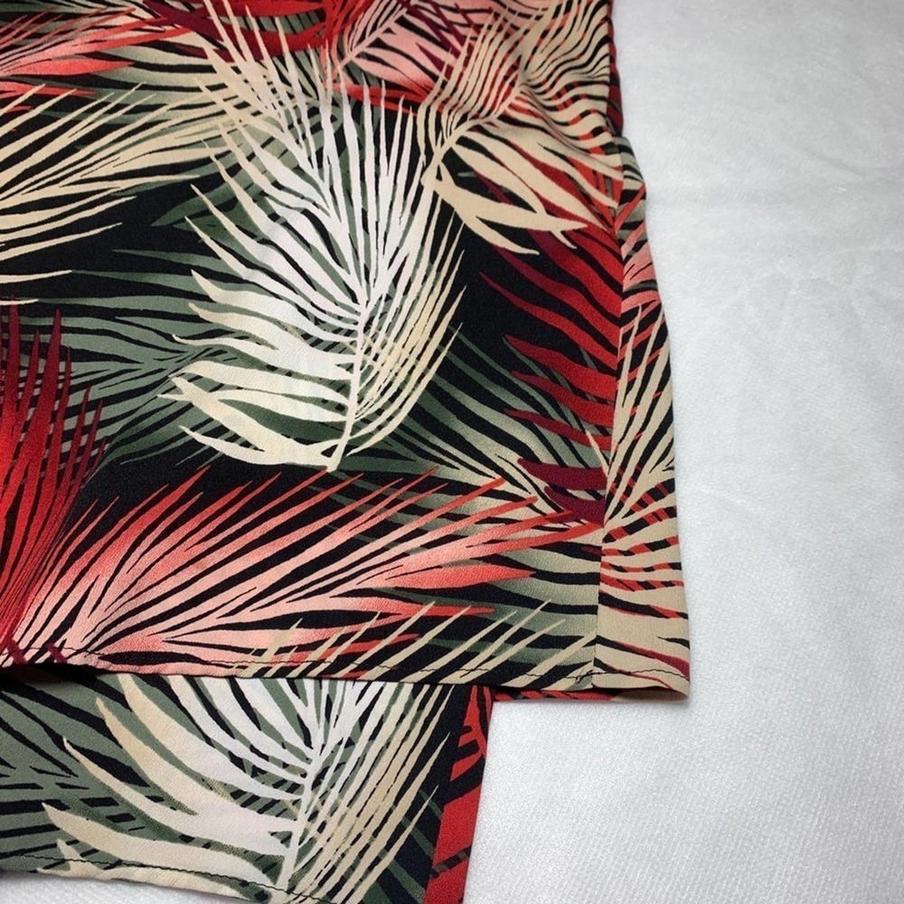 White House Black Market Foliage Print Blouse XS - Picture 7 of 8